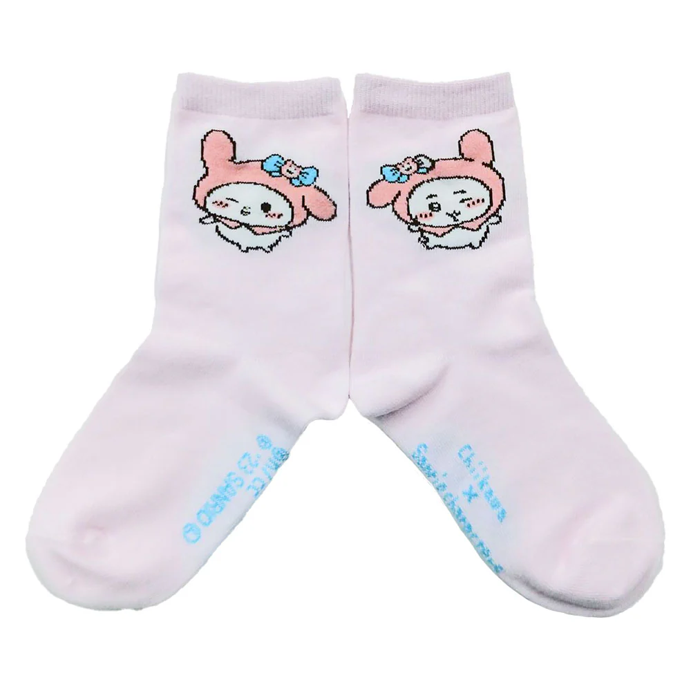 ちいかわ×サンリオキャラクターズ クルーソックス(ちいかわ&マイメロディ) キッズ用