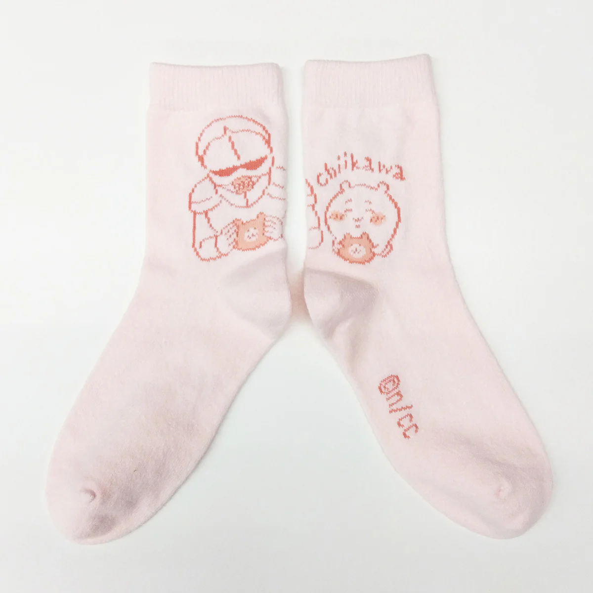 ちいかわ ルームソックス 2Pセット（ちいかわ オフホワイト・ピンク） レディース用 - Image 4