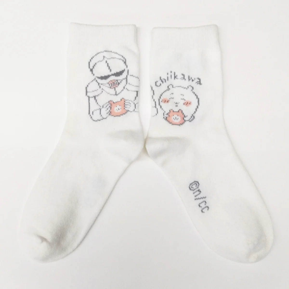 ちいかわ ルームソックス 2Pセット（ちいかわ オフホワイト・ピンク） レディース用 - Image 5