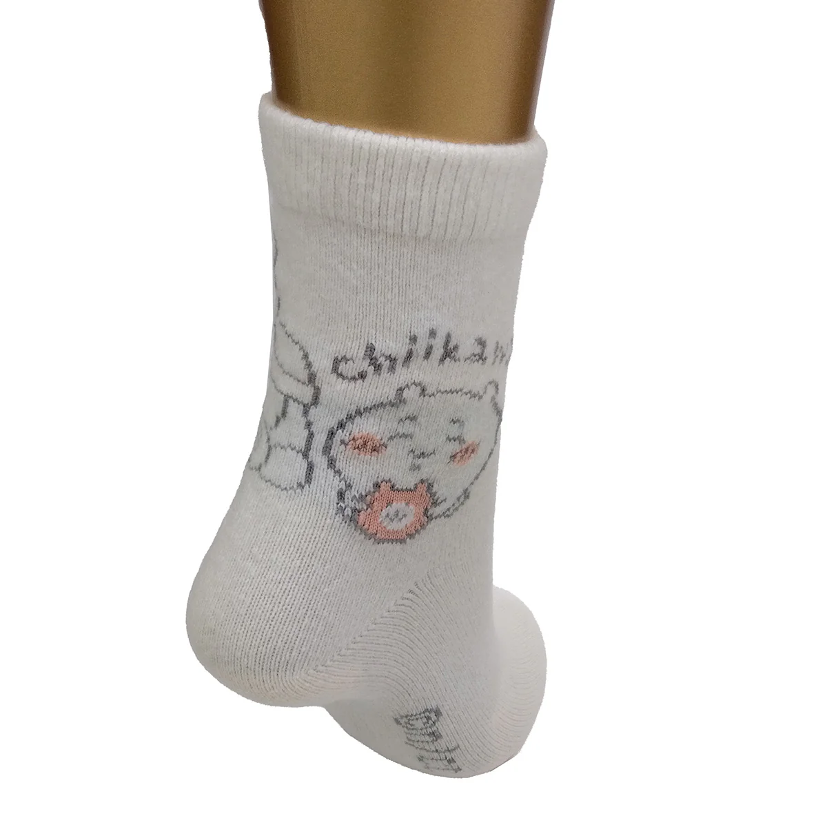 ちいかわ ルームソックス 2Pセット（ちいかわ オフホワイト・ピンク） レディース用 - Image 7
