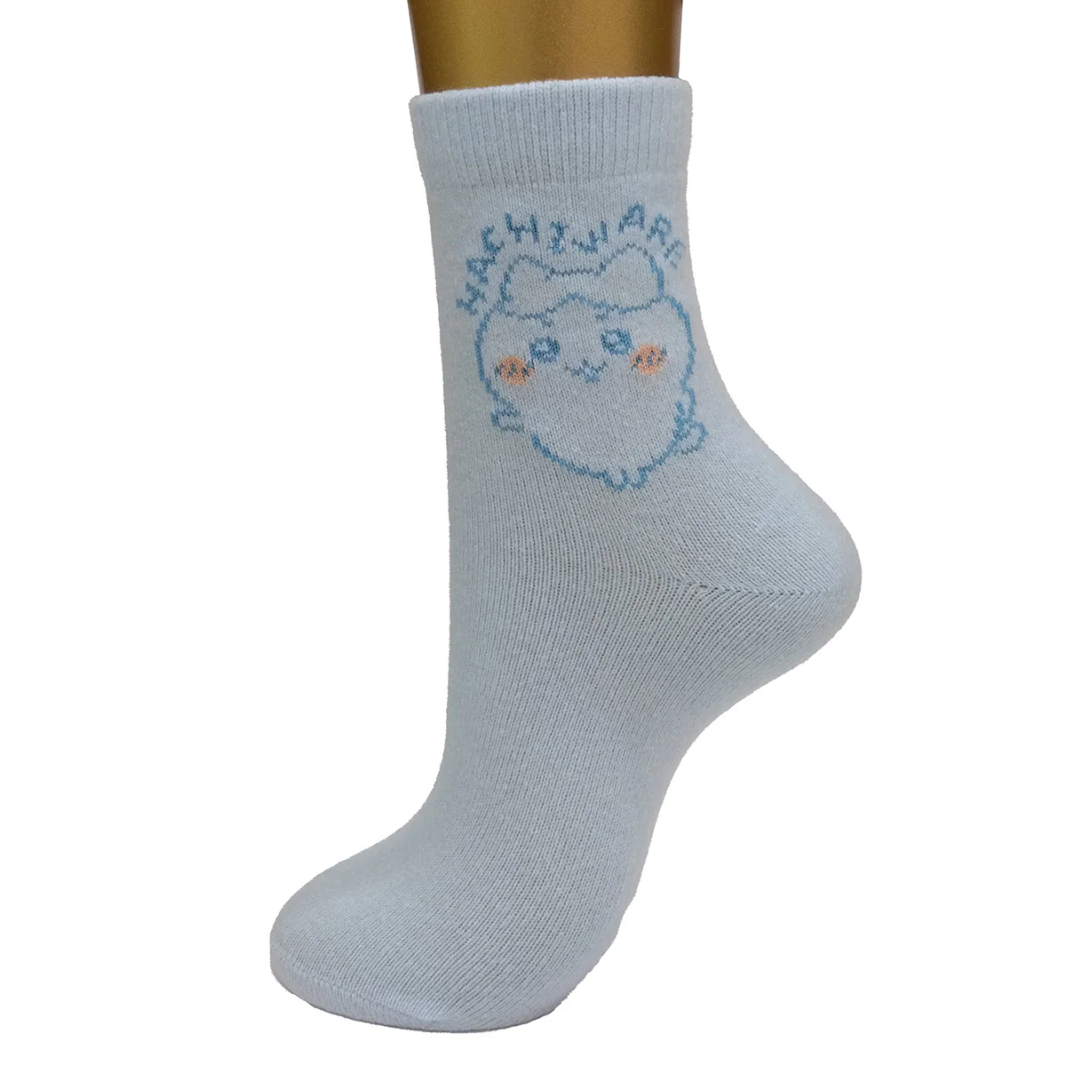 ちいかわ ルームソックス 2Pセット（ハチワレ サックス・グレー） レディース用 - Image 4