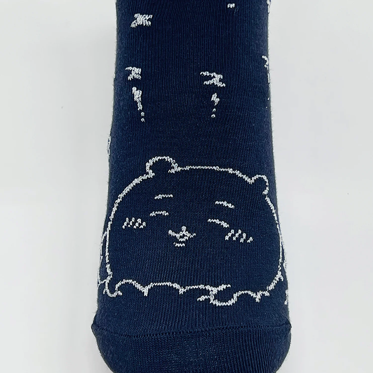 ちいかわ ラメクルーソックス（ちいかわ ネイビー） レディース用 - Image 4