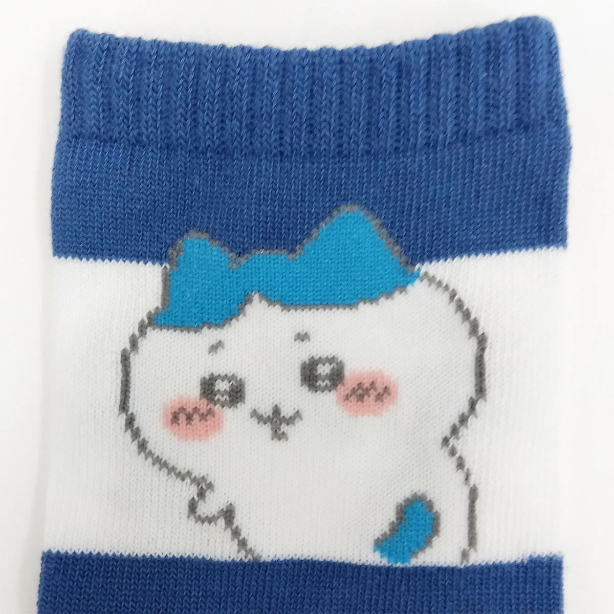 ちいかわ クルーソックス（ハチワレふりむき ブルー） メンズ用 - Image 2