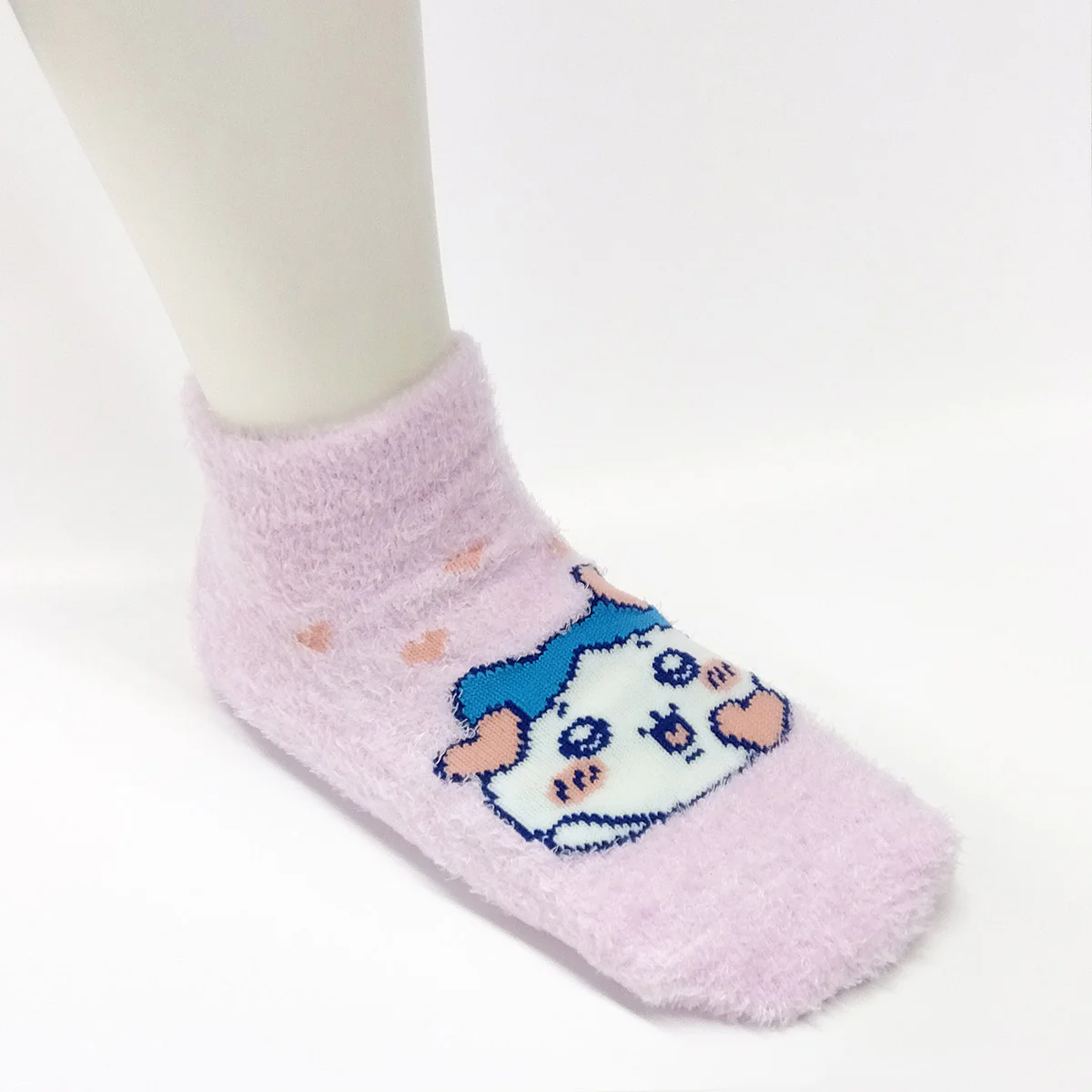 ちいかわ もこもこスニーカー丈ソックス（ハチワレハート ピンク） キッズ用 - Image 4