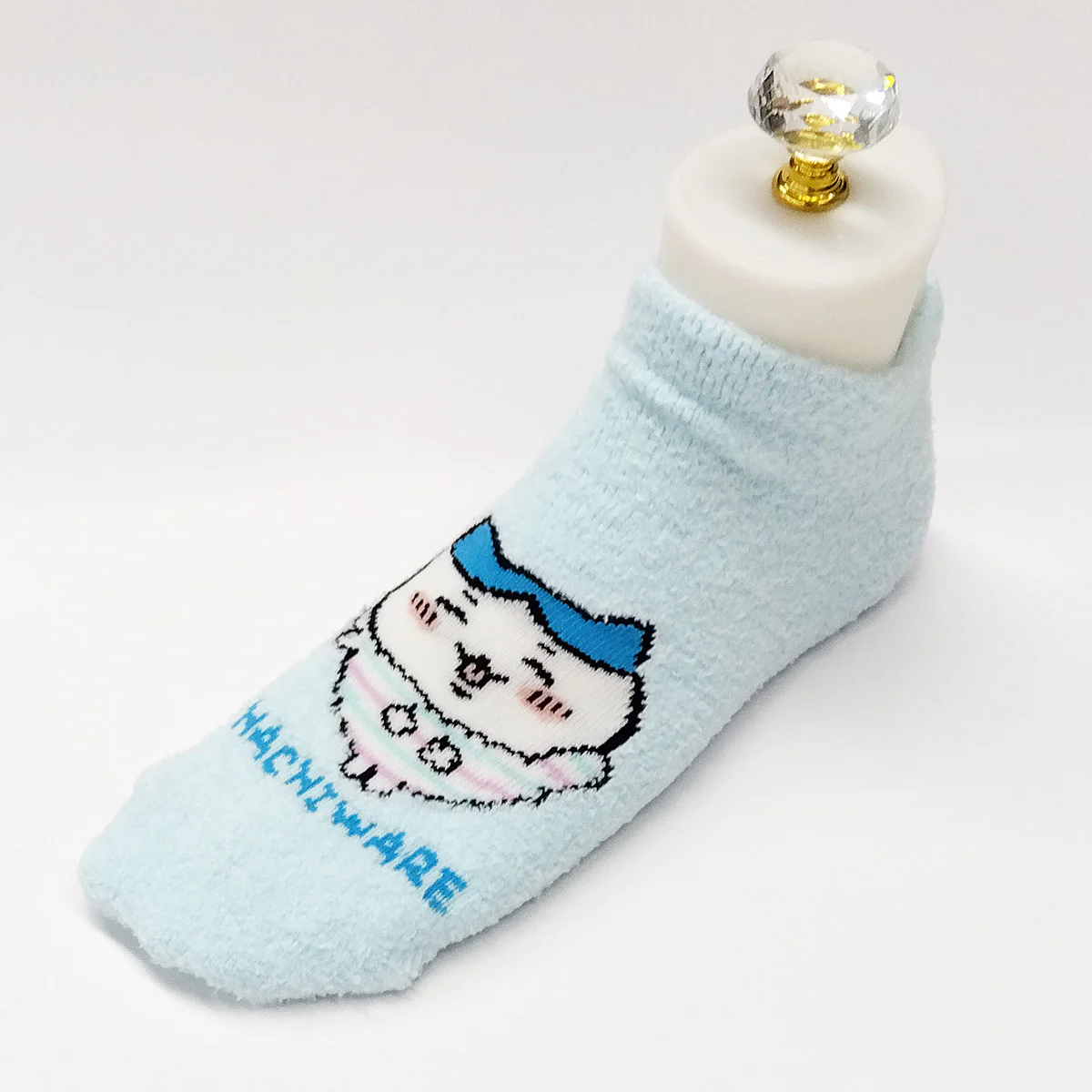ちいかわ ふわもこスニーカー丈ソックス（ハチワレ サックス） レディース用 - Image 4