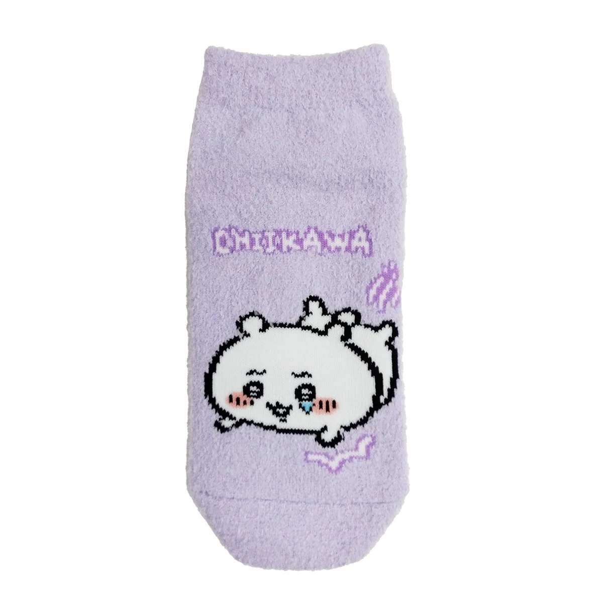 ちいかわ ふわもこスニーカー丈ソックス（ちいかわ パープル） レディース用 - Image 3