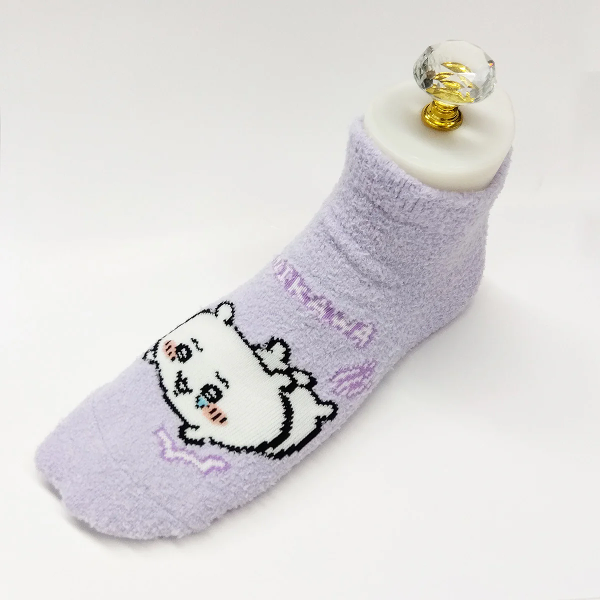 ちいかわ ふわもこスニーカー丈ソックス（ちいかわ パープル） レディース用 - Image 4