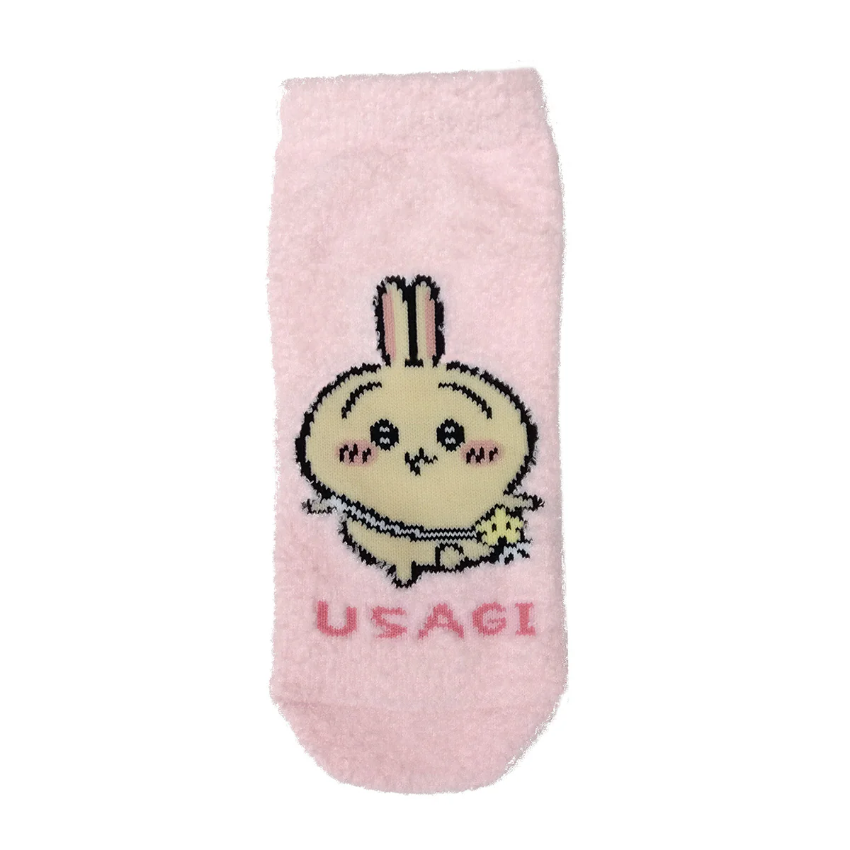 ちいかわ ふわもこスニーカー丈ソックス（うさぎ ピンク） レディース用 - Image 3
