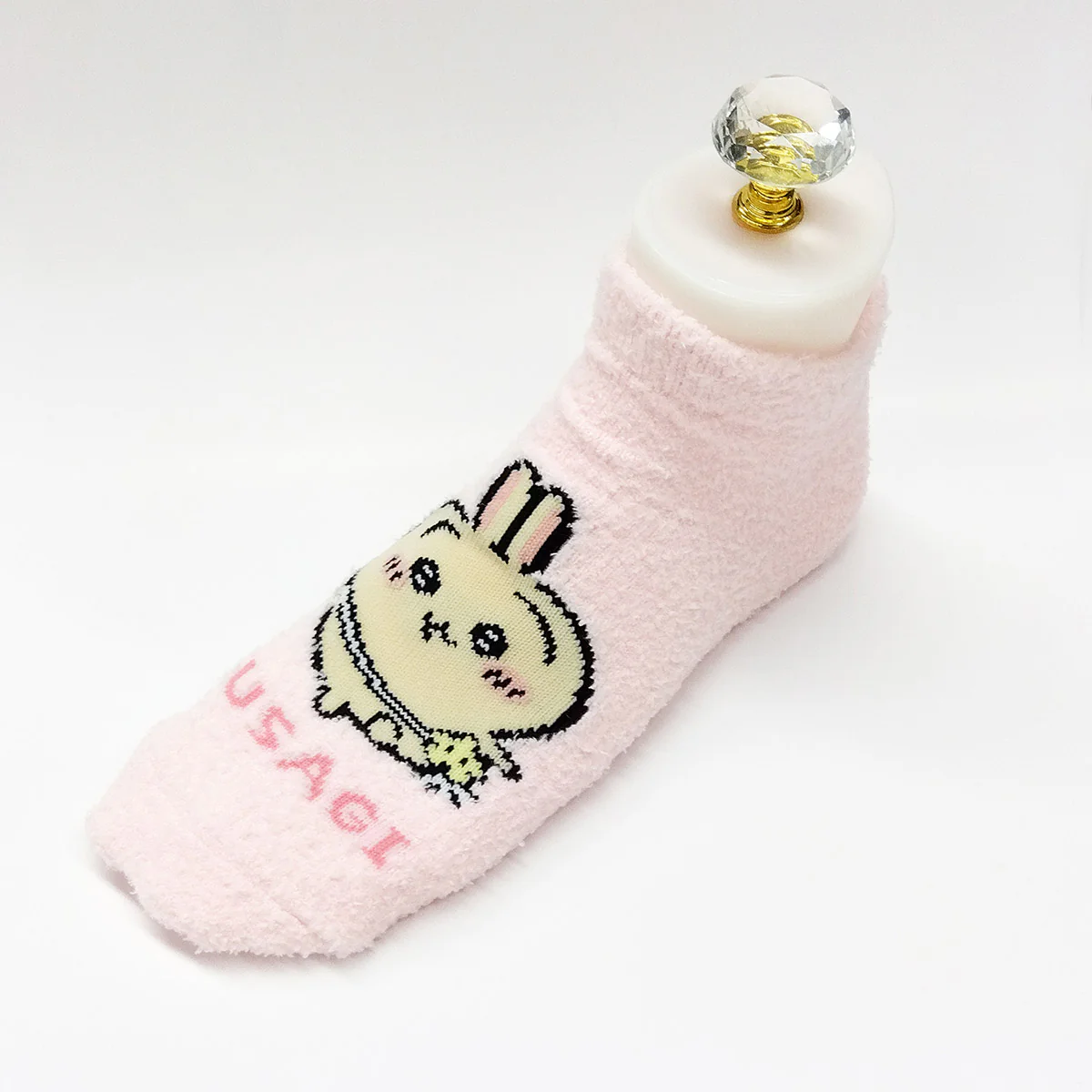 ちいかわ ふわもこスニーカー丈ソックス（うさぎ ピンク） レディース用 - Image 4