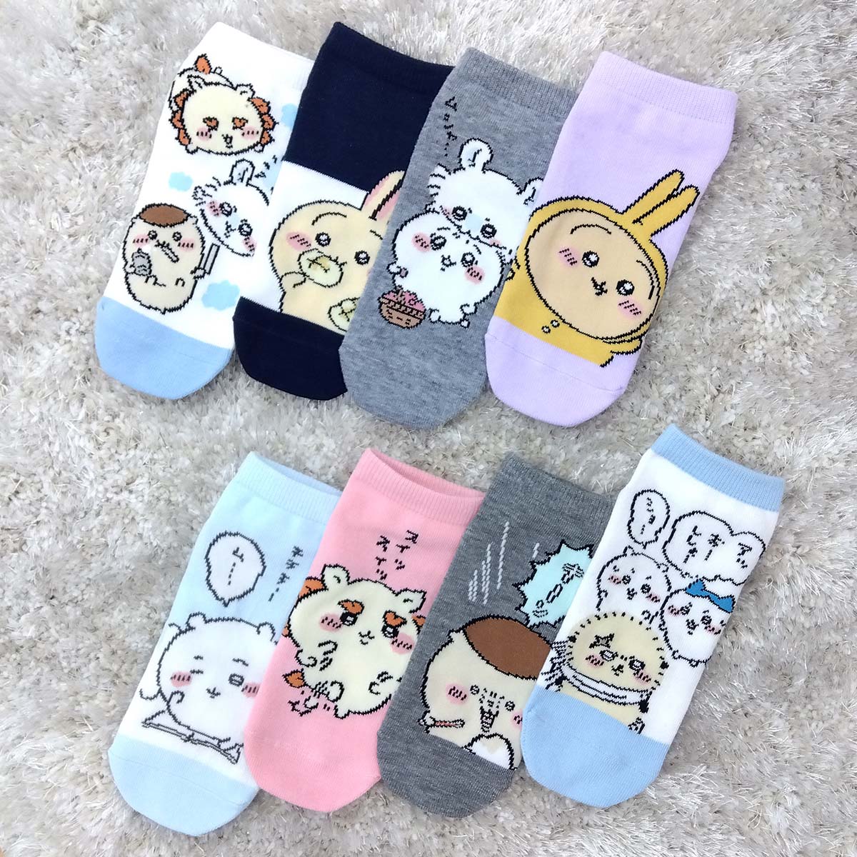 ちいかわ スニーカー丈ソックス（ちいかわ寝起き） キッズ用 - Image 2