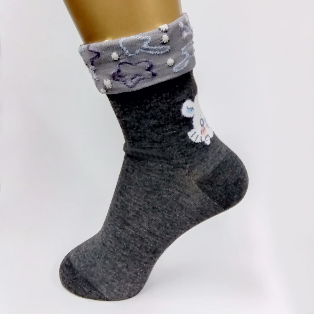 ちいかわ 折返しクルーソックス(モモンガ)レディース用 - Image 6
