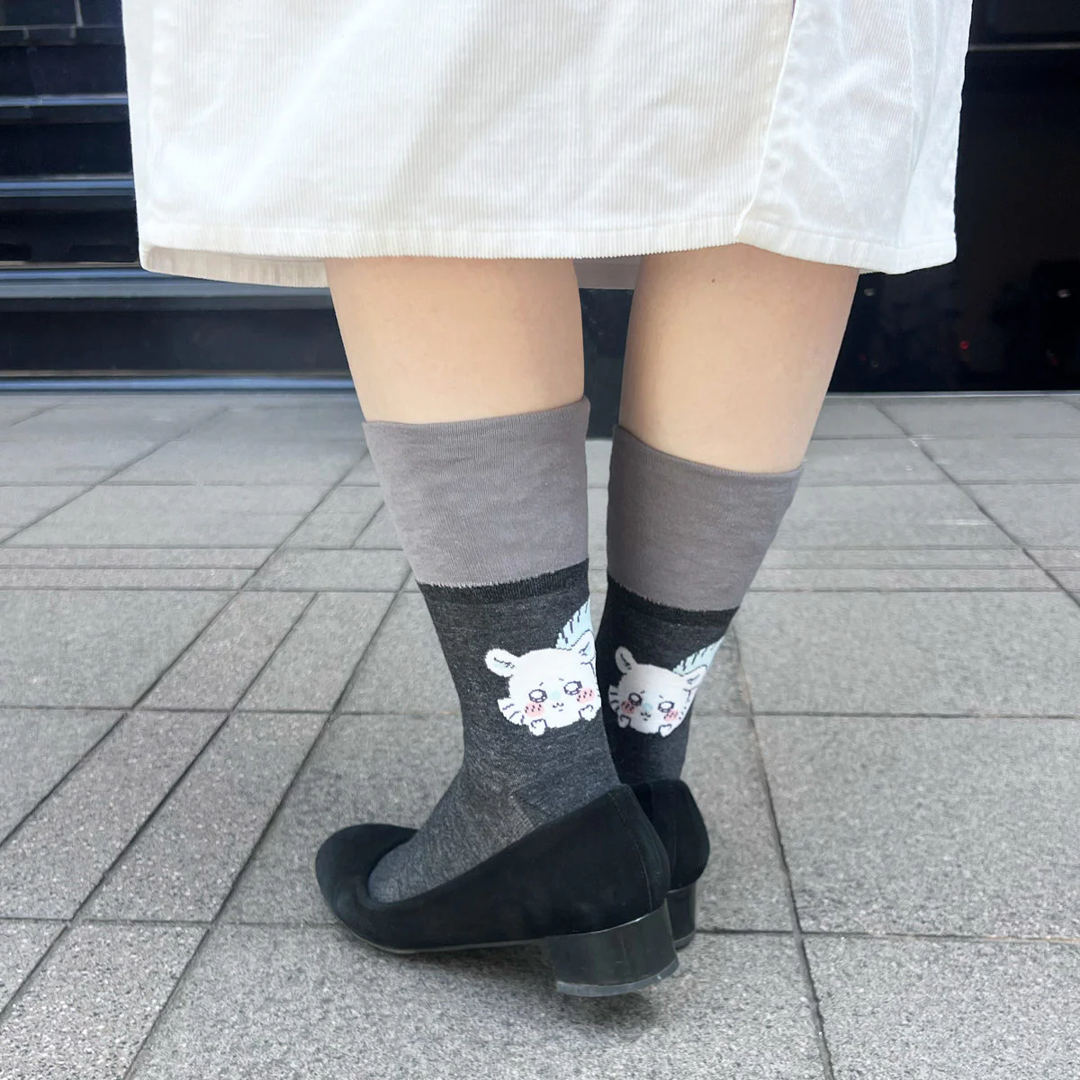 ちいかわ 折返しクルーソックス(モモンガ)レディース用 - Image 7