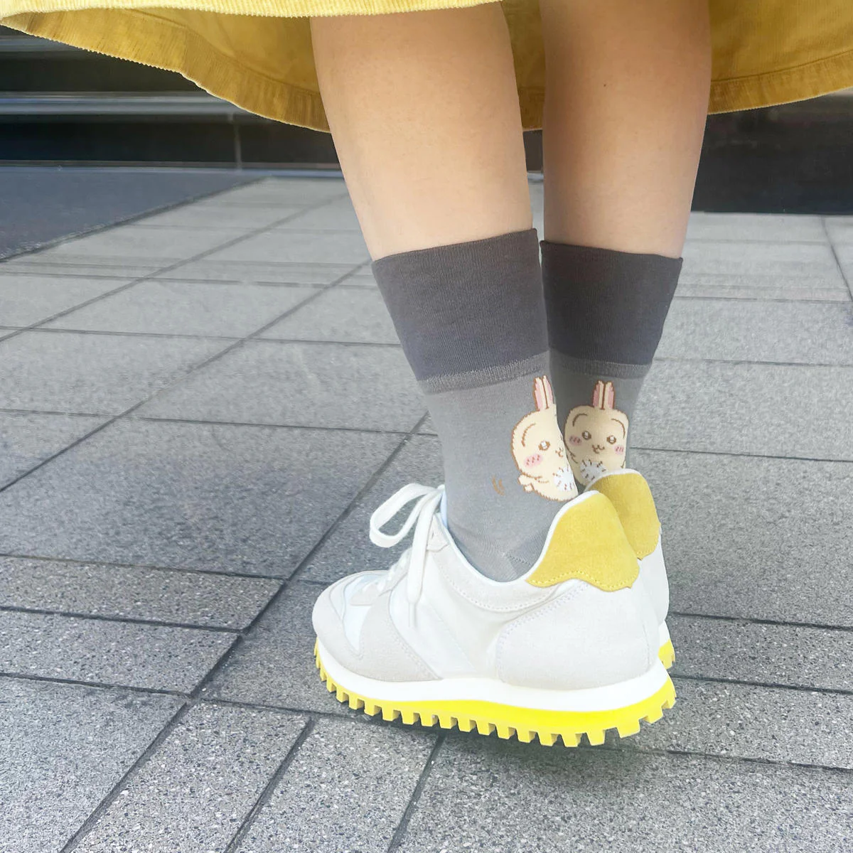 ちいかわ 折返しクルーソックス（うさぎ）レディース用 - Image 7