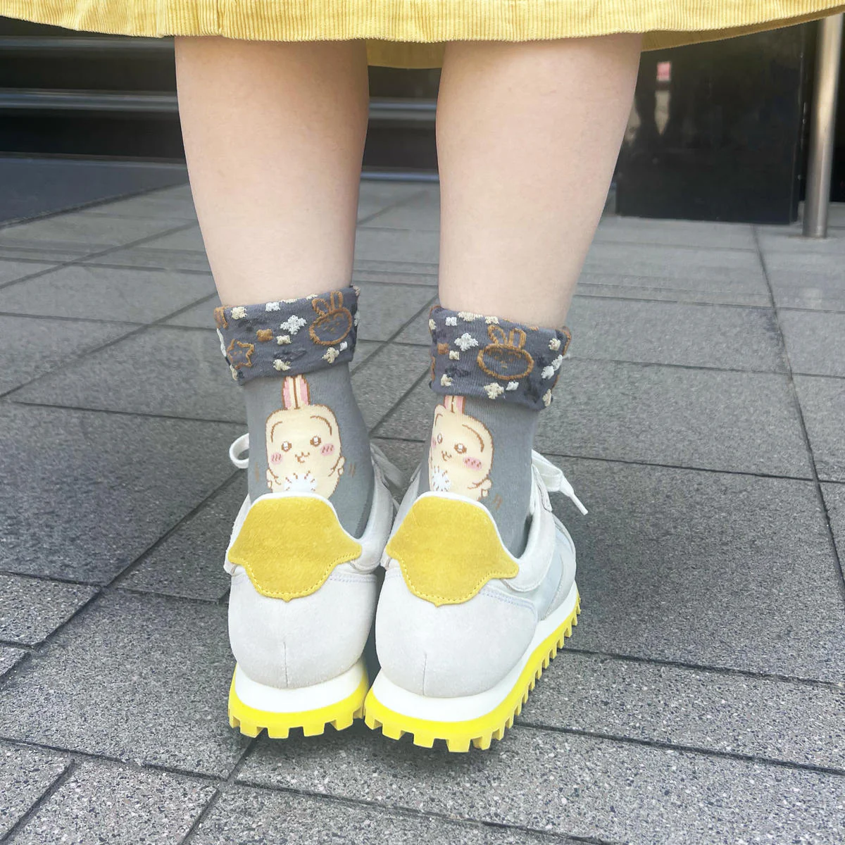 ちいかわ 折返しクルーソックス（うさぎ）レディース用 - Image 8