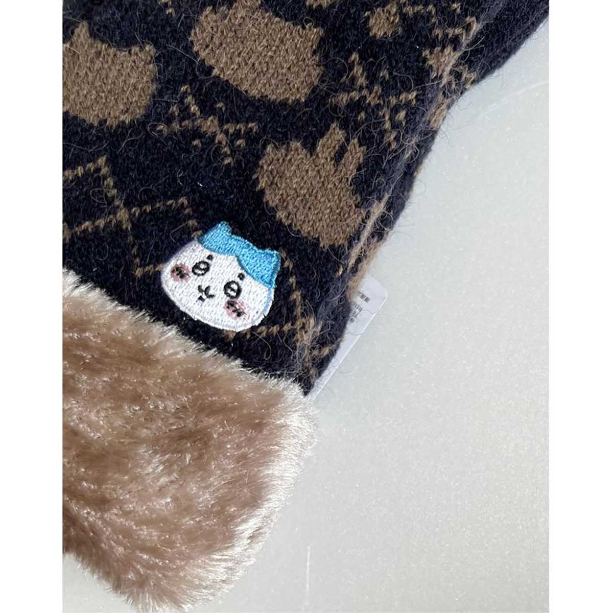 ちいかわ スマホ対応手袋（ハチワレ ネイビー） - Image 2