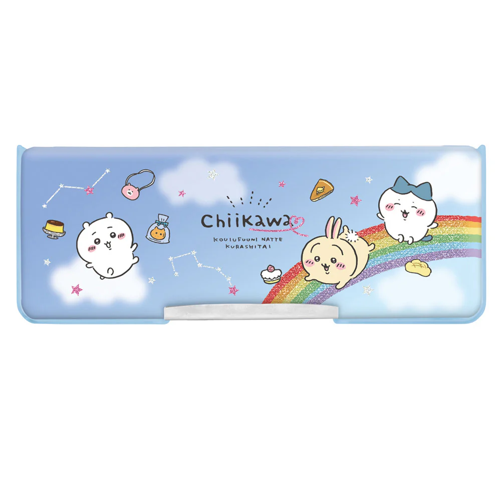 ちいかわ コンパクト両面開きペンケース（ブルー） - Image 3