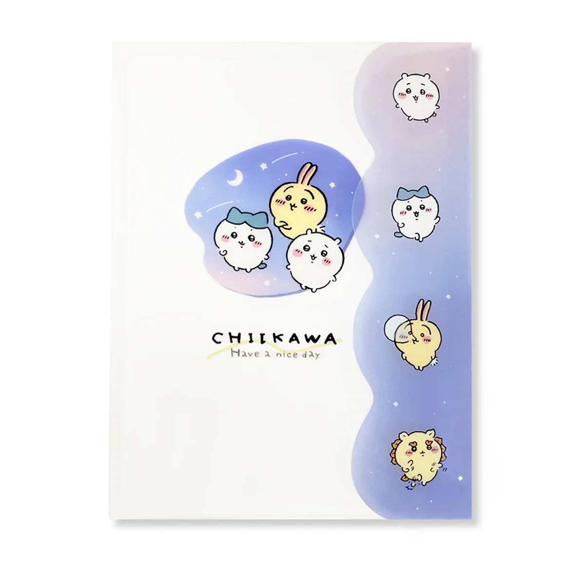ちいかわ ダイカットカバー付き2Pクリアファイル（満点の星） - Image 3