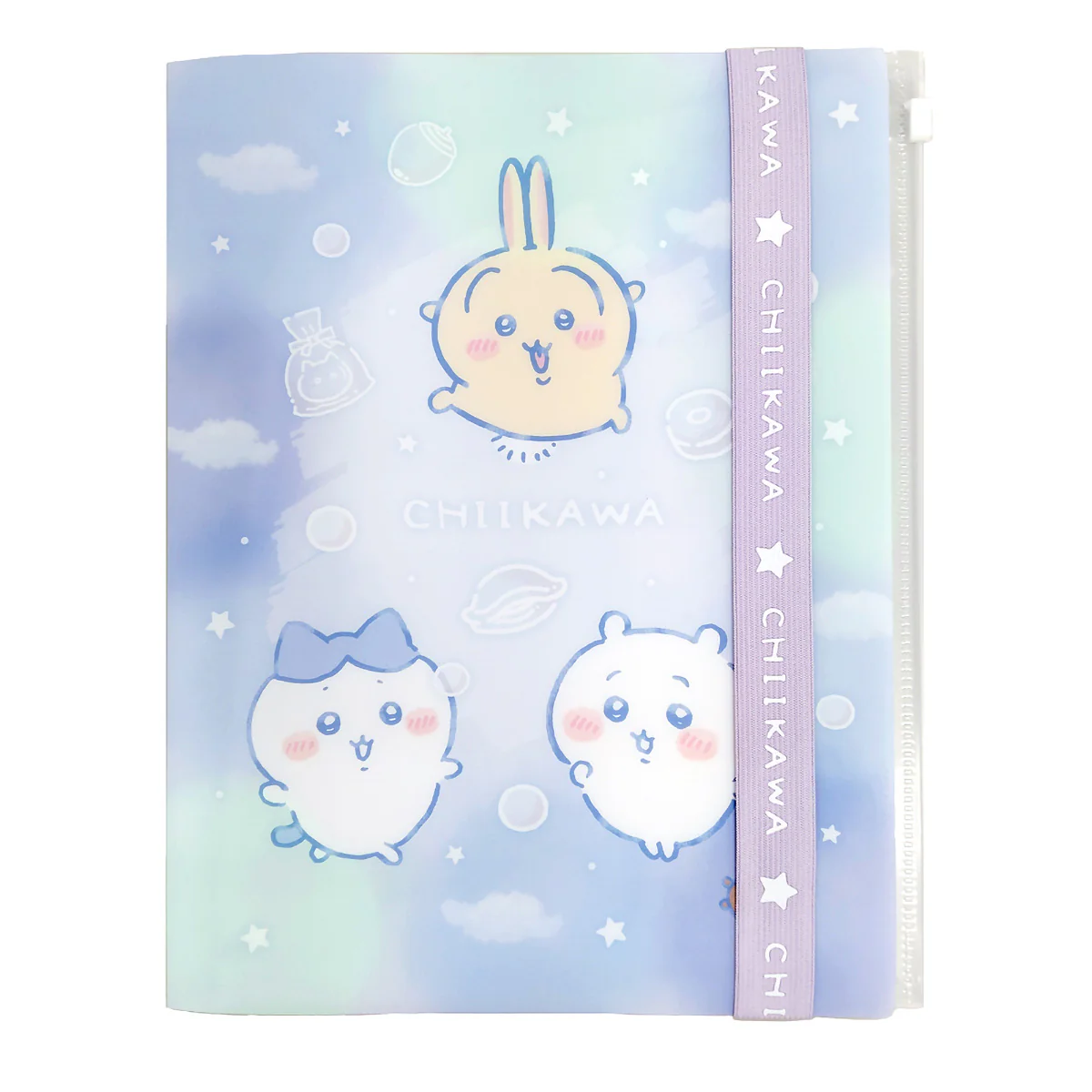 ちいかわ ロゴテープ付き6Pクリアファイル（キラキラシャボン玉） - Image 3