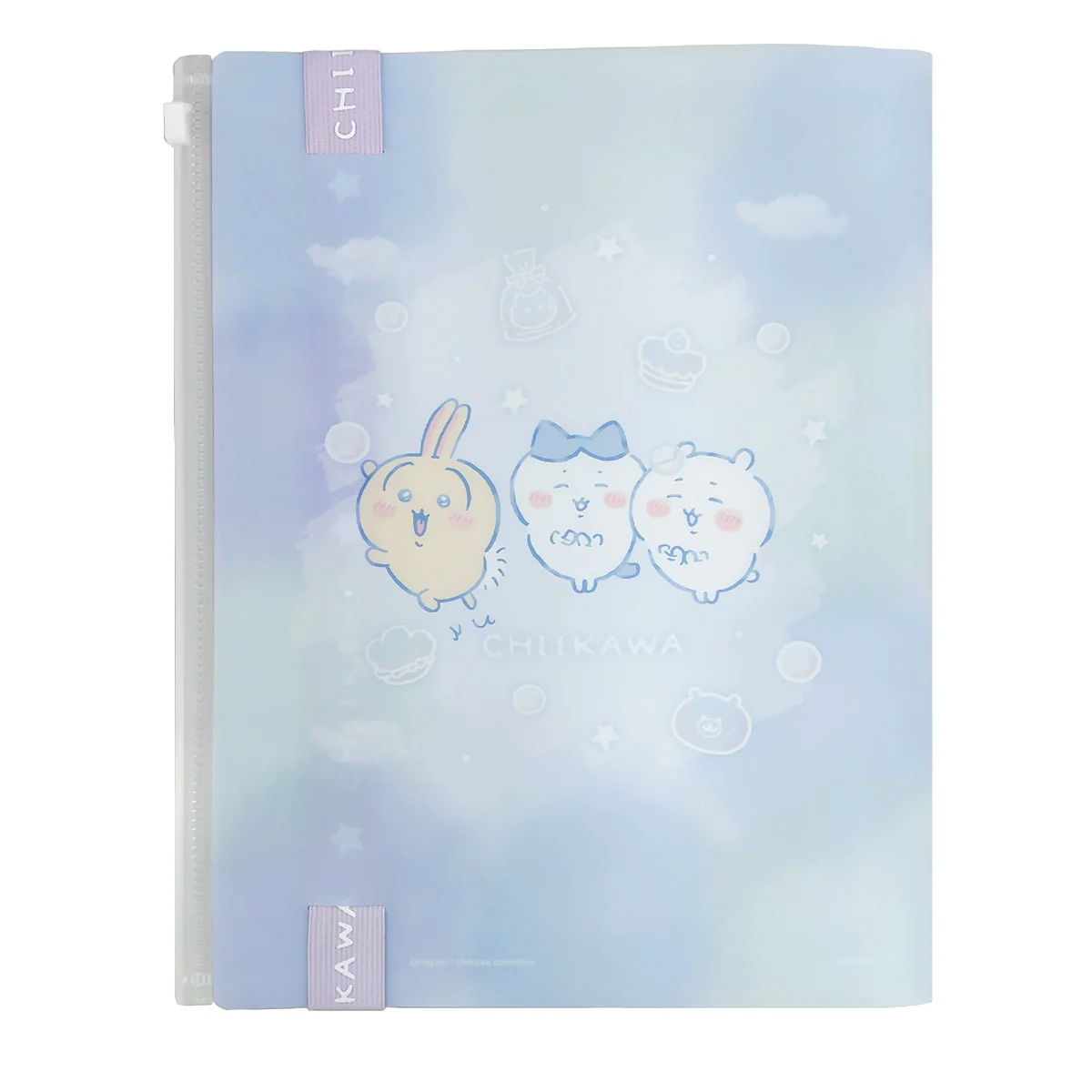 ちいかわ ロゴテープ付き6Pクリアファイル（キラキラシャボン玉） - Image 4