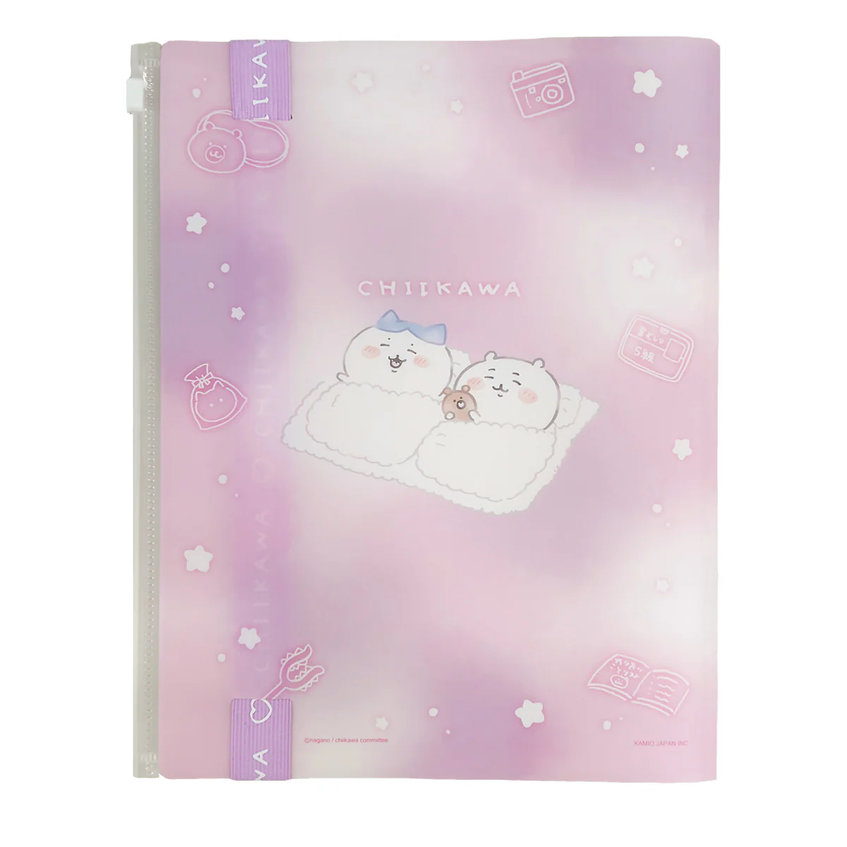 ちいかわ ロゴテープ付き6Pクリアファイル（ふわふわおやすみ） - Image 4