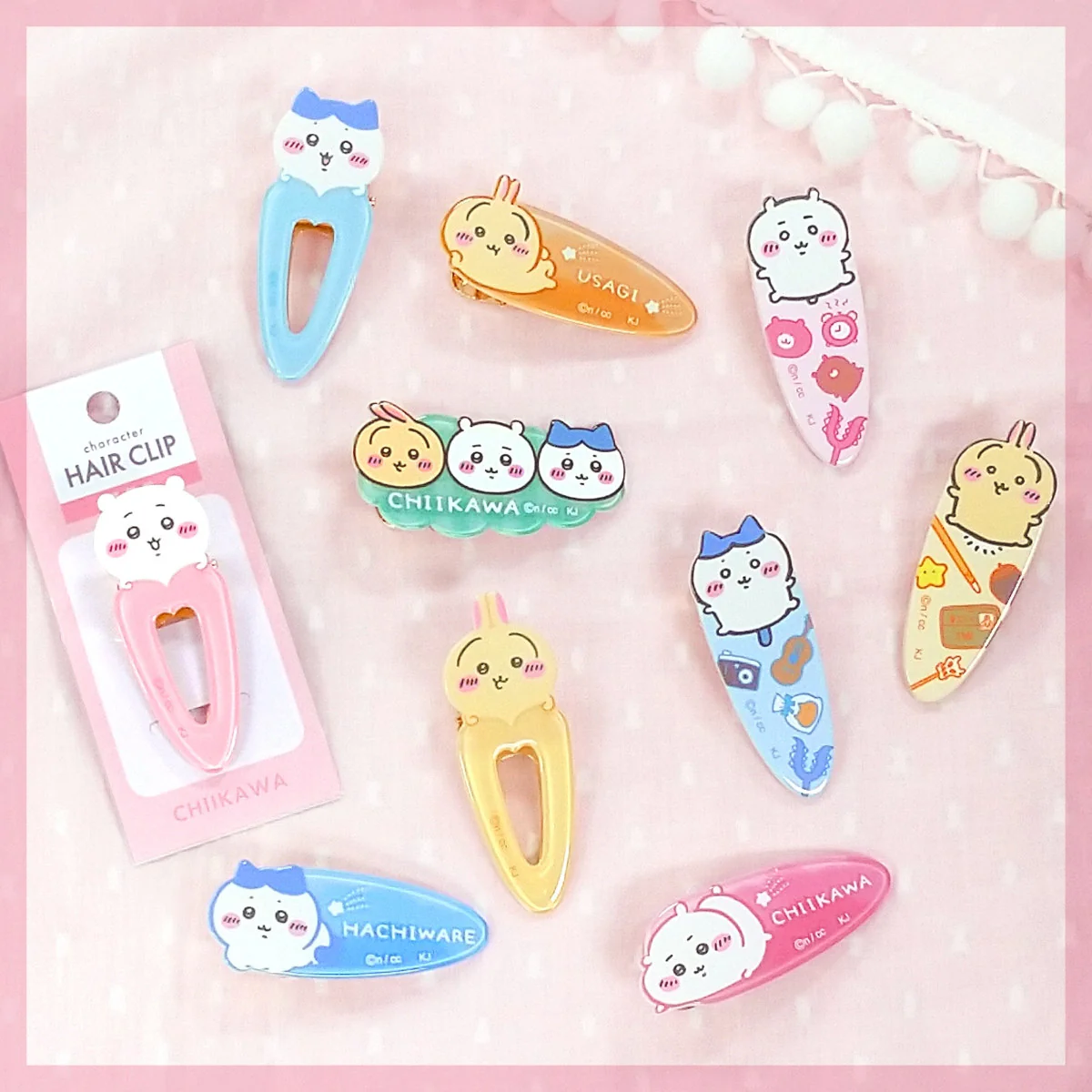 ちいかわ ヘアクリップ（ちいかわ・ハート） - Image 2