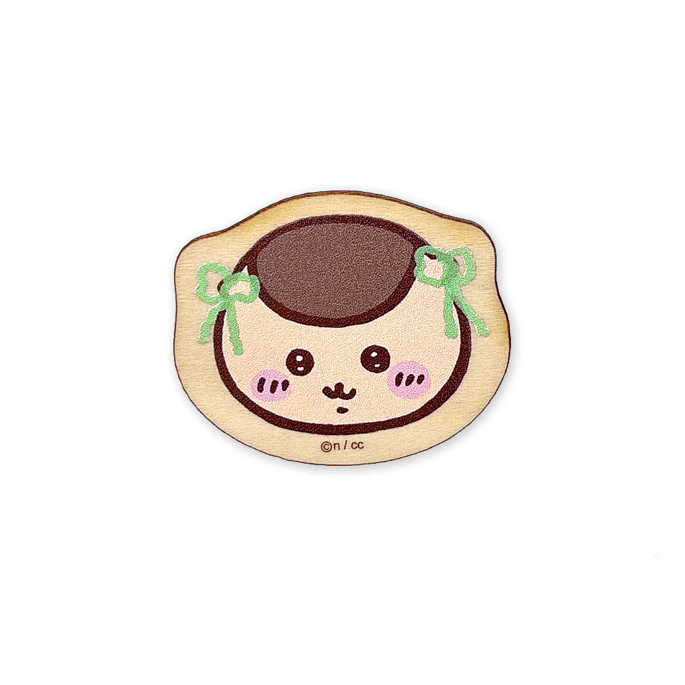 ちいかわ ウッドバッジ(くりまんじゅう2) - Image 3