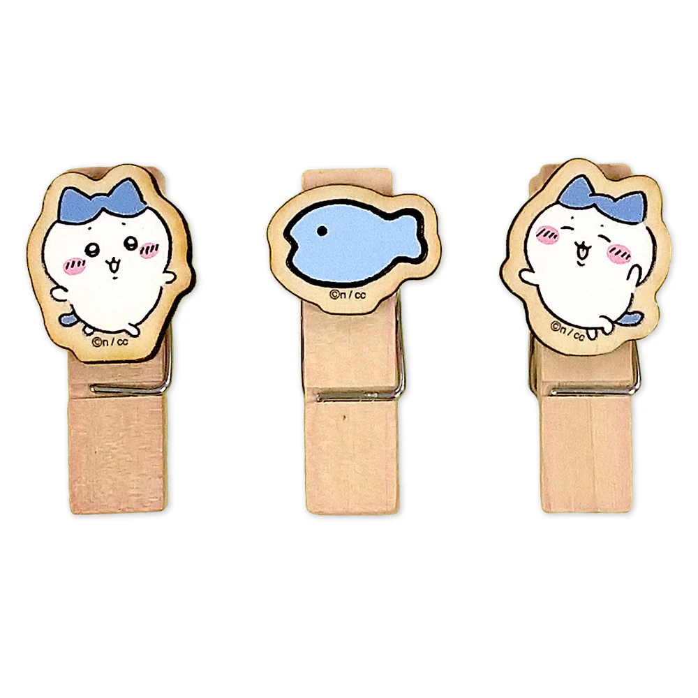 ちいかわ ウッドクリップ（ハチワレ） - Image 3