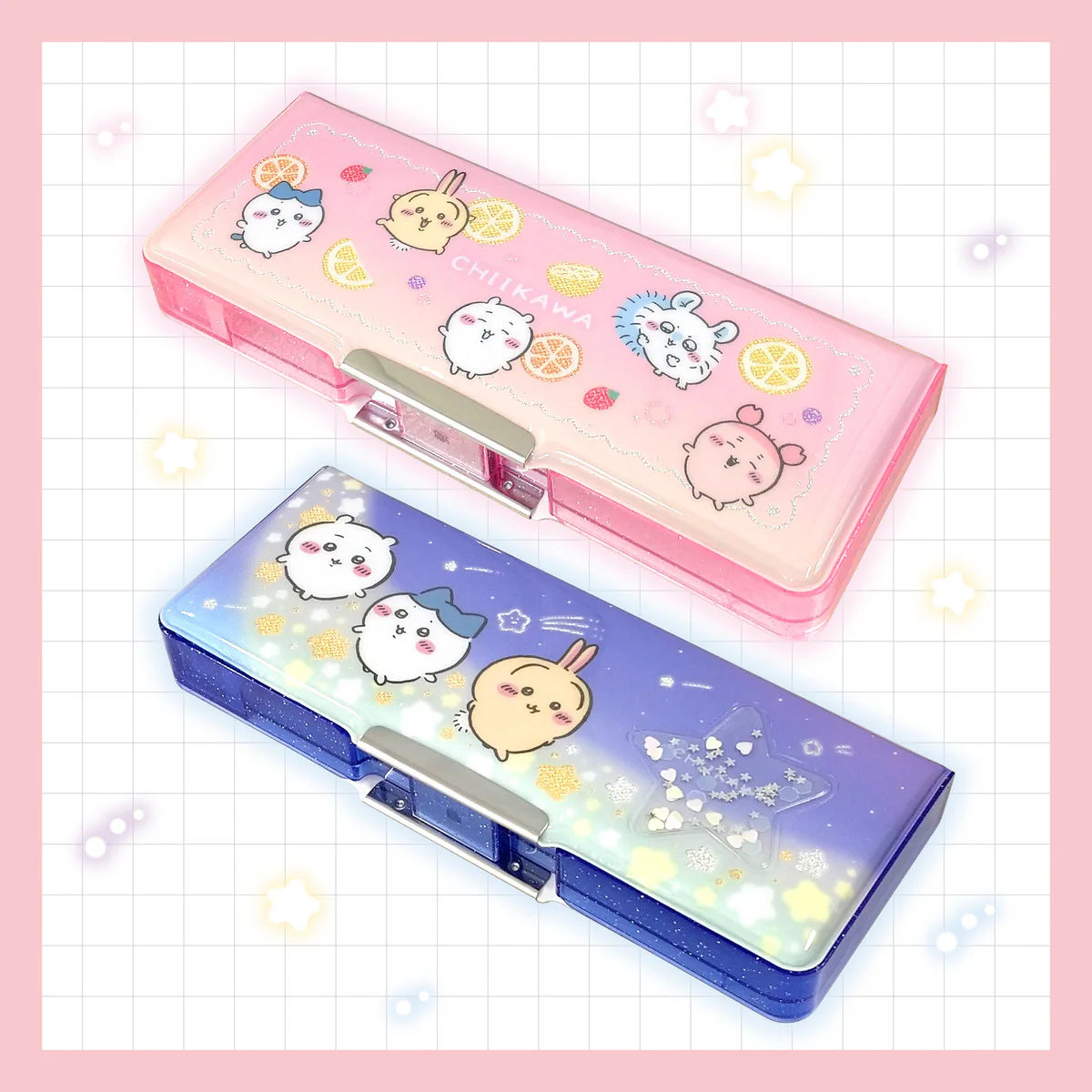 ちいかわ コンパクト両面開きペンケース（フルーツパーティ） - Image 2