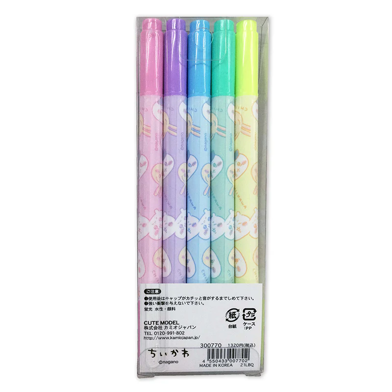 ちいかわ 蛍光ツインペン5色セット - Image 6