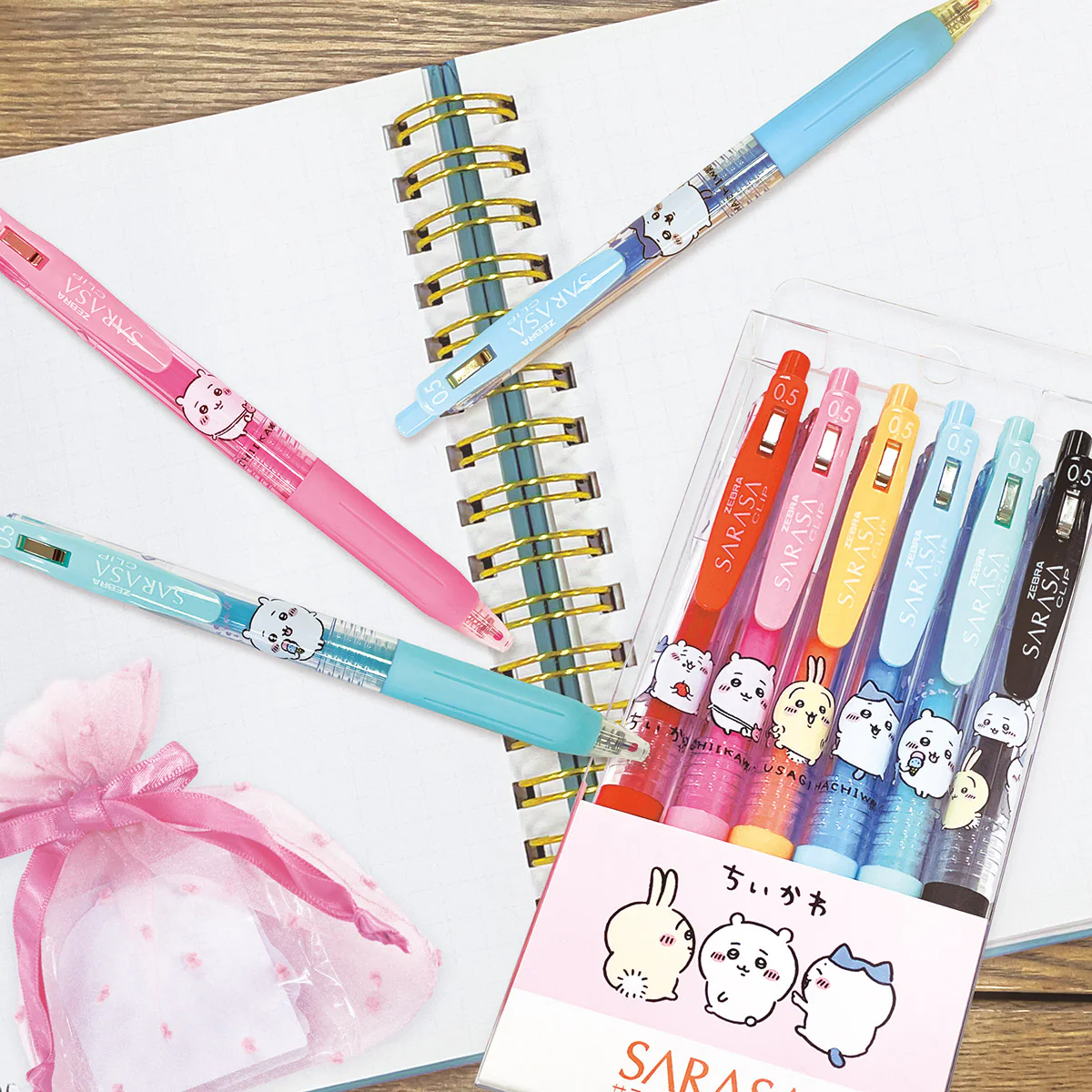 ちいかわ SARASAボールペン6色セット - Image 2