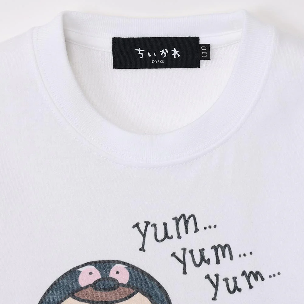 ちいかわ水族館 キッズTシャツ ペンギンヤムヤム ホワイト（カメミラー付） - Image 3