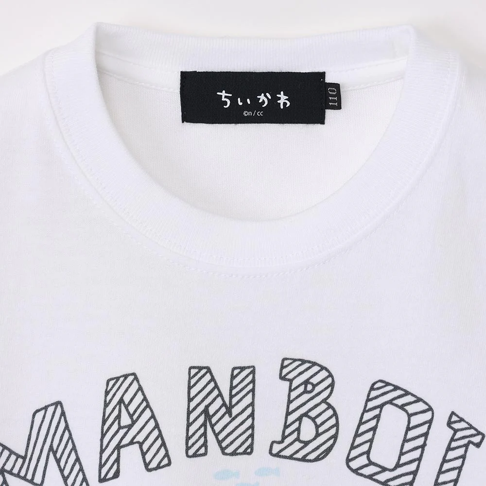 ちいかわ水族館 キッズTシャツ マンボウ ホワイト（カメミラー付） - Image 3