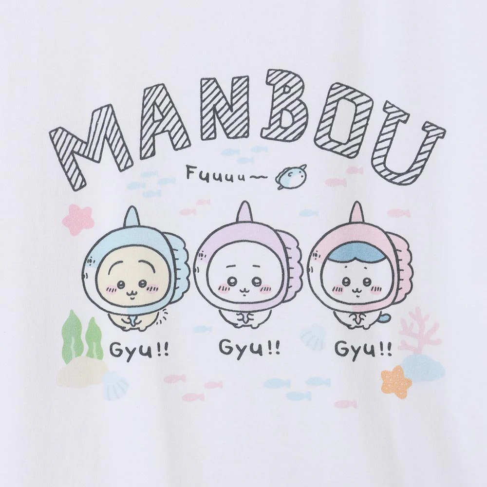 ちいかわ水族館 Tシャツ マンボウ ホワイト（イカミラー付） - Image 2