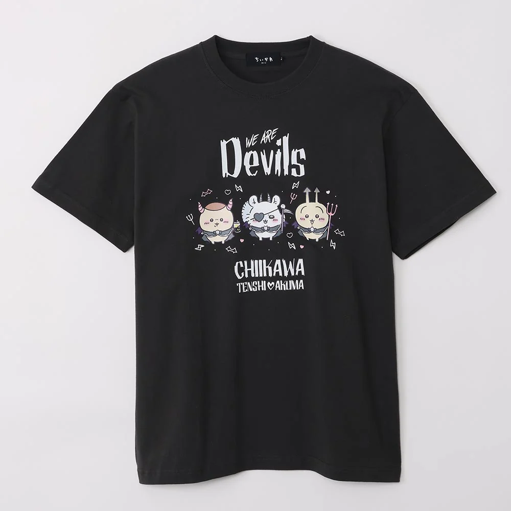 ちいかわ てんし♡あくま Tシャツ（WE ARE DEVILS スミ） - Image 4