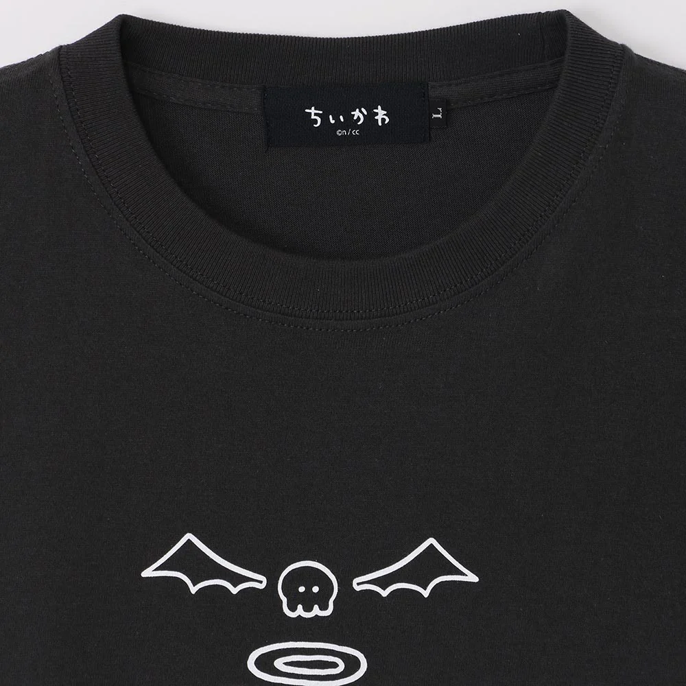 ちいかわ てんし♡あくま Tシャツ（堕天使なハチワレ スミ） - Image 3