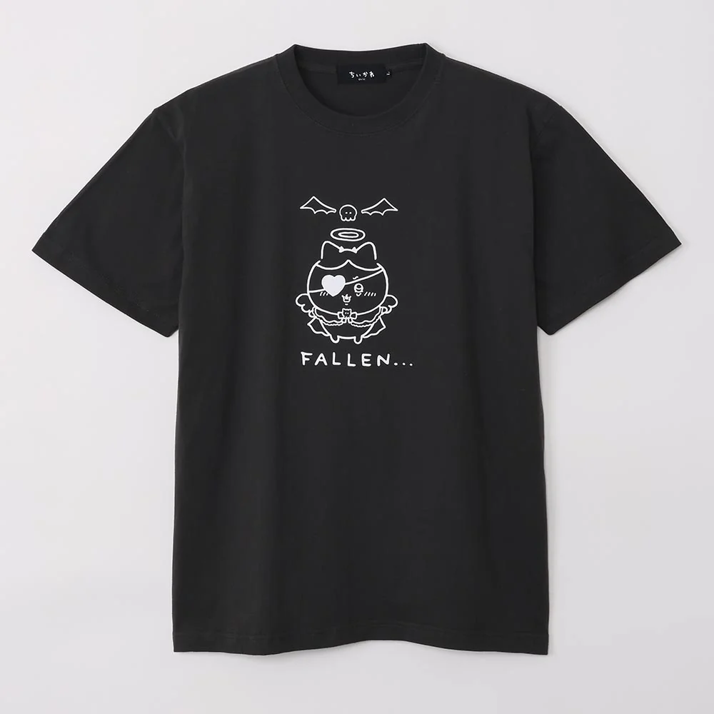 ちいかわ てんし♡あくま Tシャツ（堕天使なハチワレ スミ） - Image 4