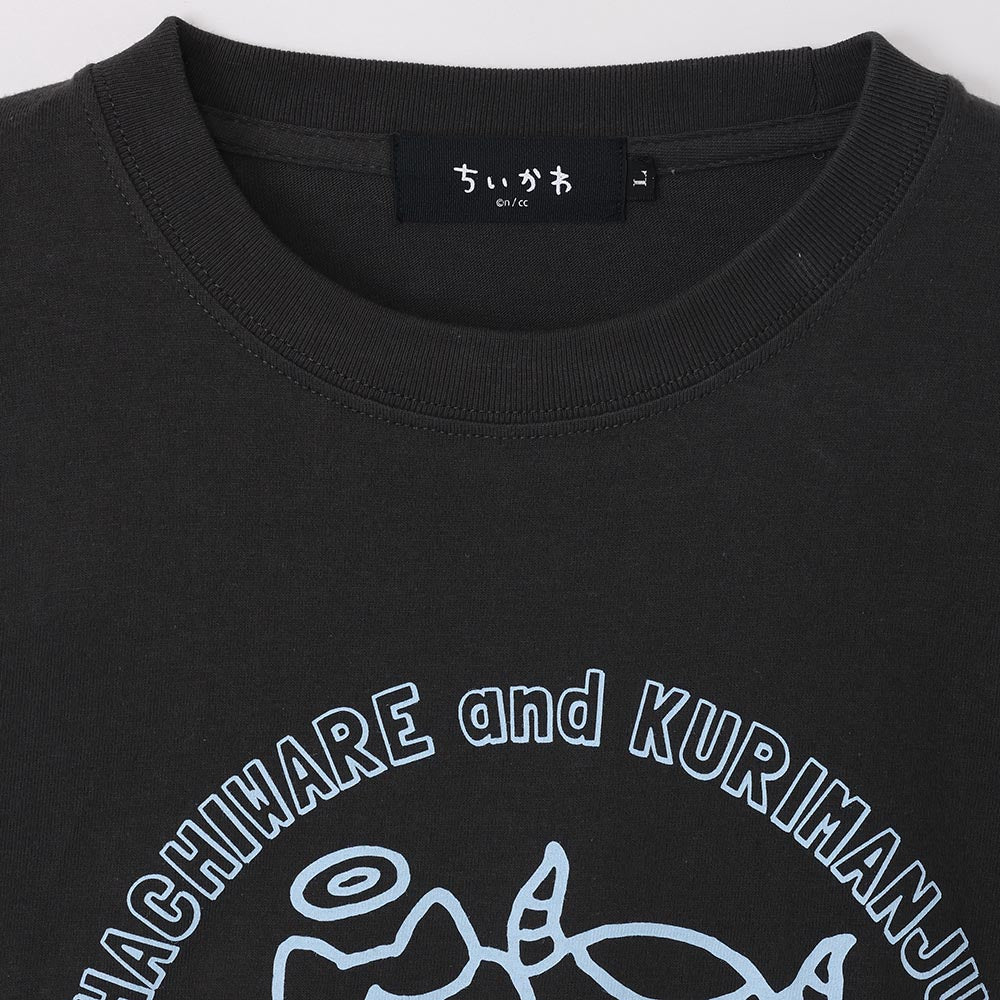 ちいかわ てんし♡あくま Tシャツ（ハチワレ＆くりまんじゅう スミ） - Image 3