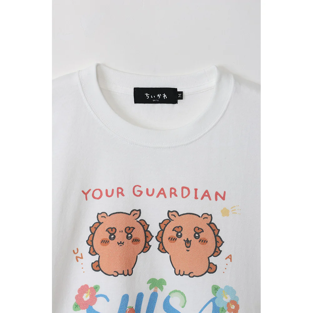 ちいかわ シーサー祭り！！！ Tシャツ GUARDIAN SHISA ホワイト - Image 2
