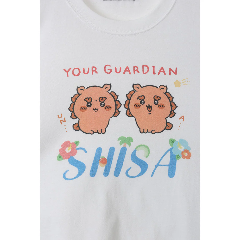 ちいかわ シーサー祭り！！！ Tシャツ GUARDIAN SHISA ホワイト - Image 3