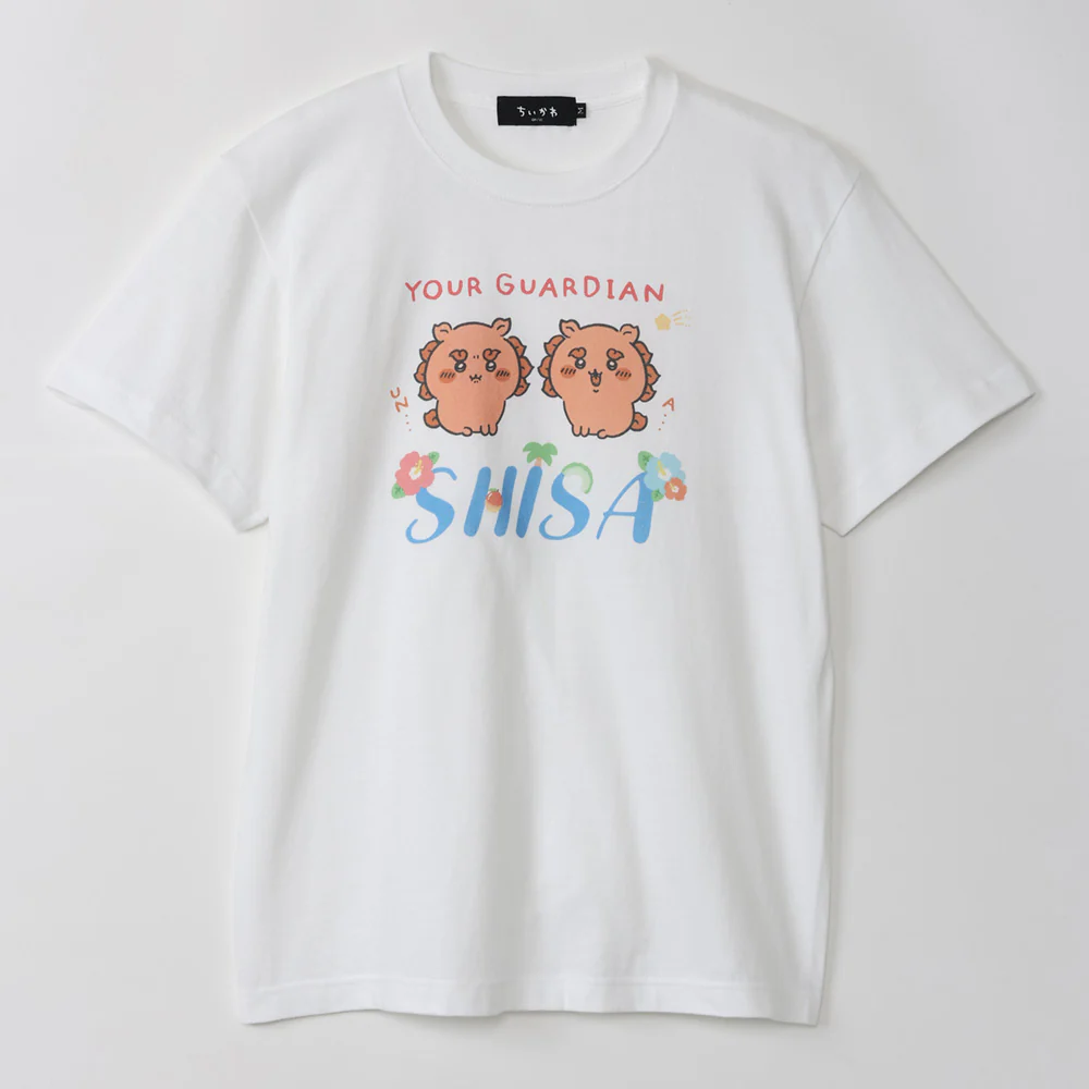 ちいかわ シーサー祭り！！！ Tシャツ GUARDIAN SHISA ホワイト - Image 4