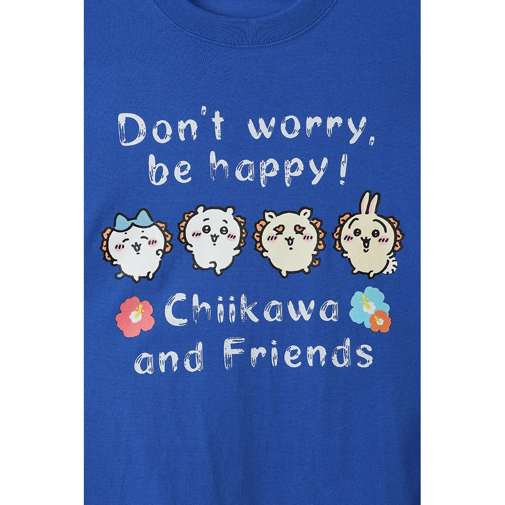 ちいかわ シーサー祭り！！！ Tシャツ ちいかわフレンズ ブルー - Image 3