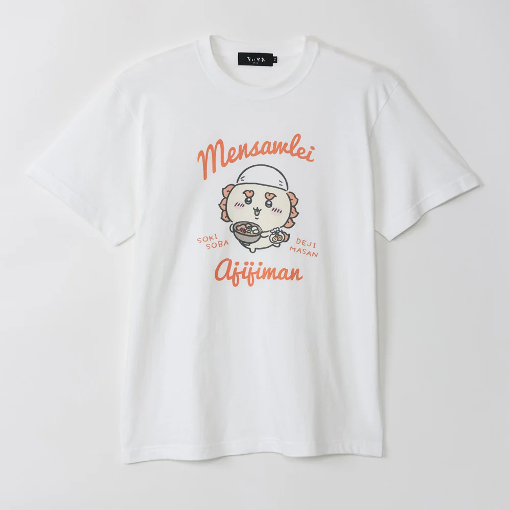 ちいかわ シーサー祭り！！！ Tシャツ 味自慢 ホワイト - Image 4