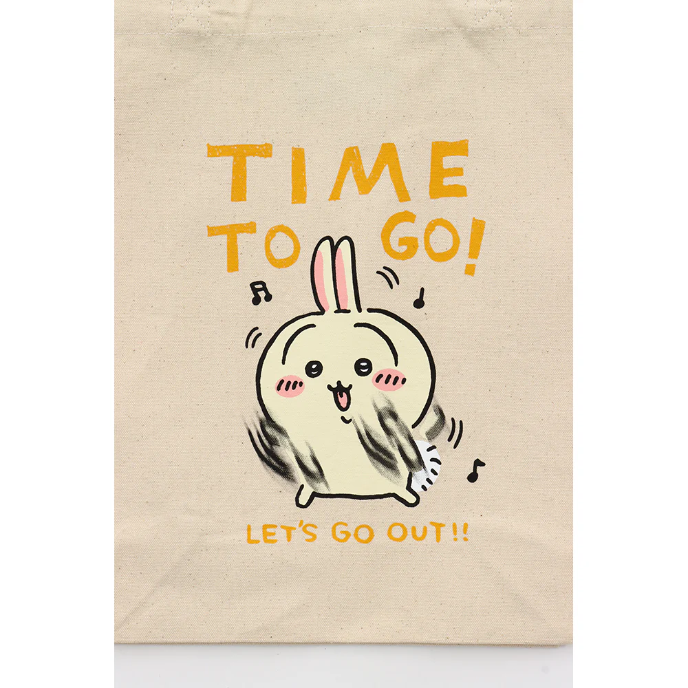 ちいかわ お出かけ楽しみ！な トートバッグ おでかけうさぎ ナチュラル - Image 2
