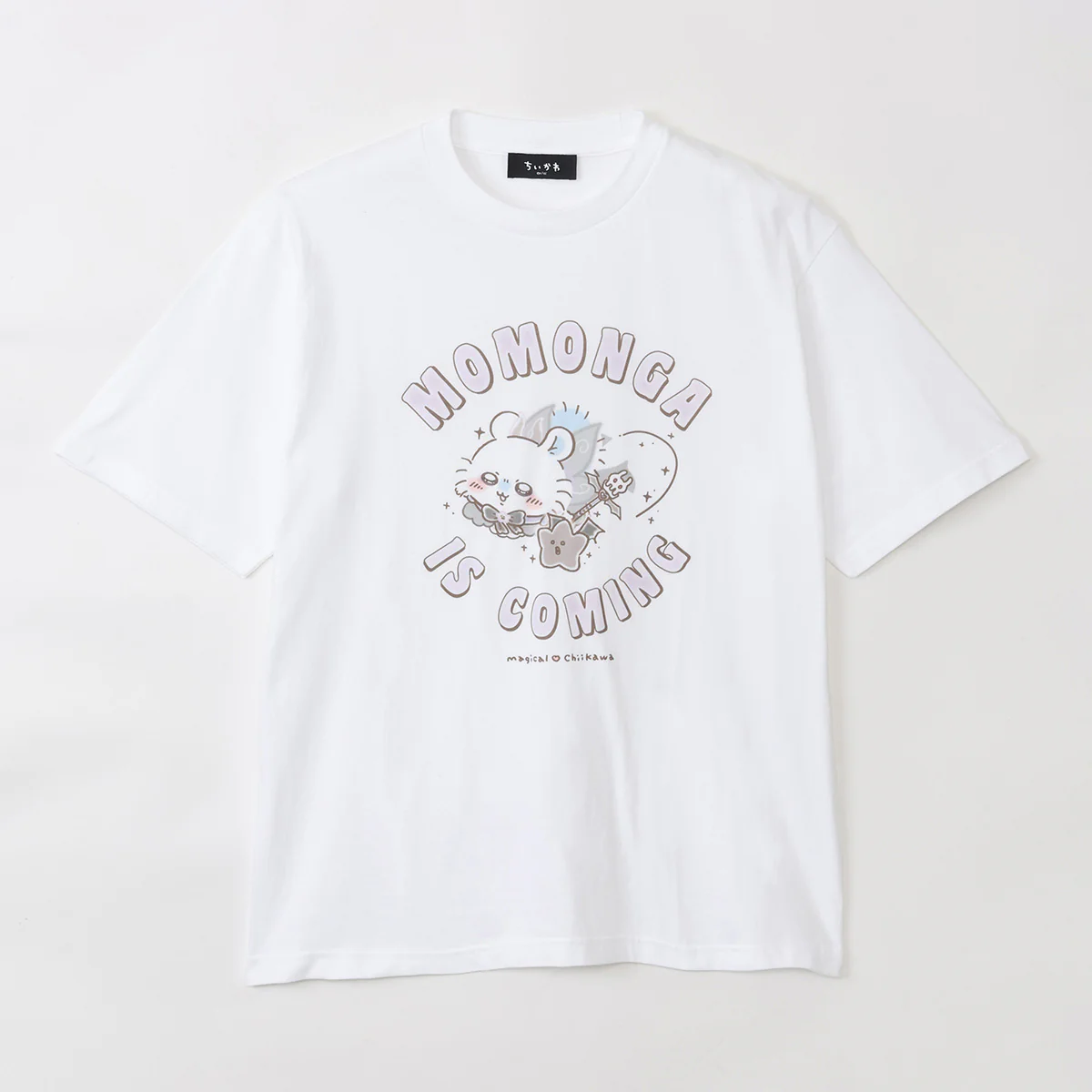 ちいかわ 超まじかるちいかわ ビッグTシャツ MOMONGA IS COMING ホワイト - Image 5
