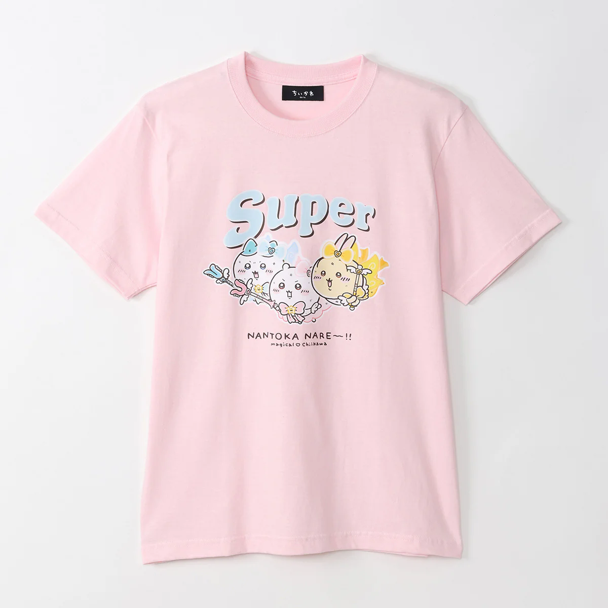 ちいかわ 超まじかるちいかわ Tシャツ Super NANTOKA NARE～！！ ベビーピンク - Image 5