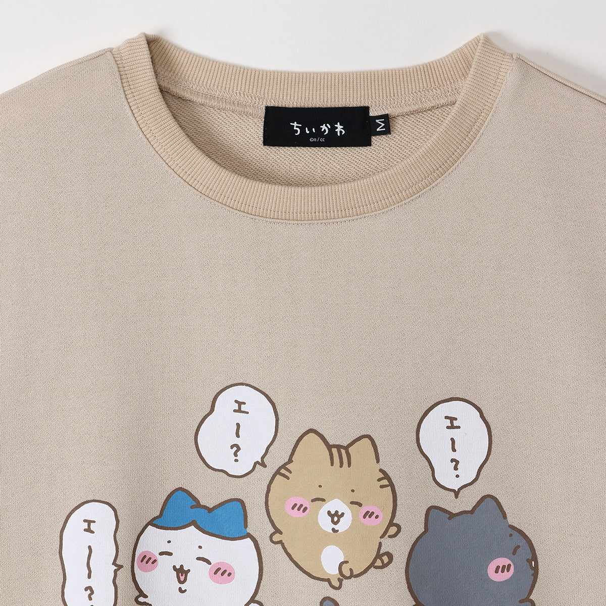 ちいかわ トレーナー ハチワレ Friends ベージュ - Image 2