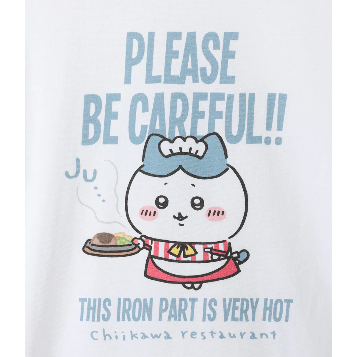 ちいかわ ちいかわレストラン Tシャツ ハチワレ ホワイト - Image 2