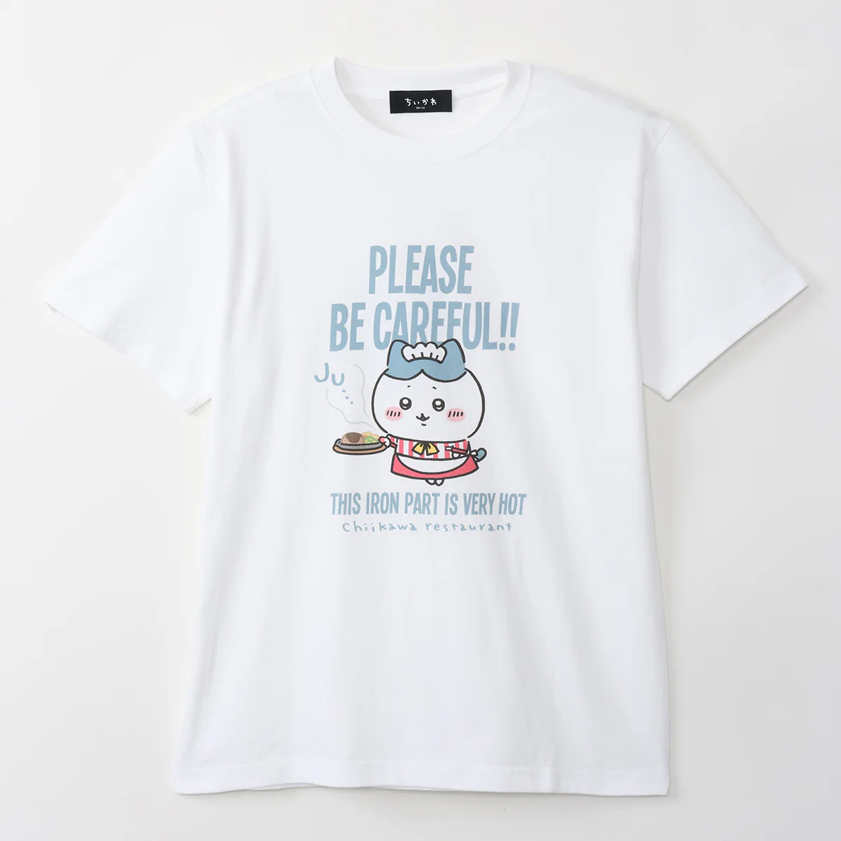 ちいかわ ちいかわレストラン Tシャツ ハチワレ ホワイト - Image 4