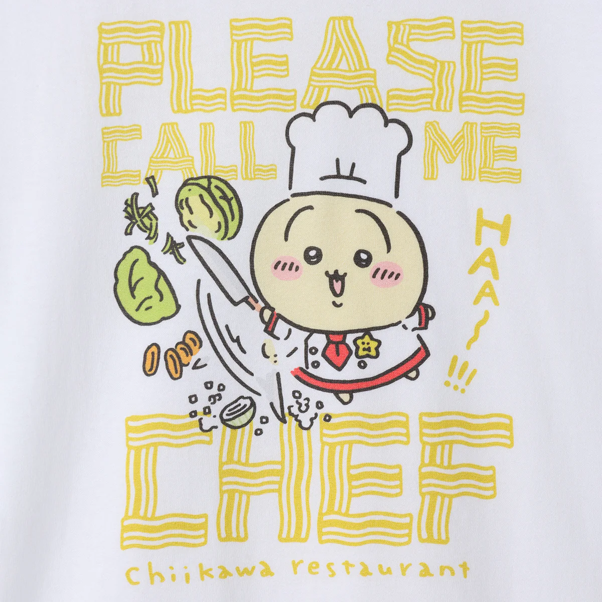 ちいかわ ちいかわレストラン Tシャツ うさぎ ホワイト - Image 2