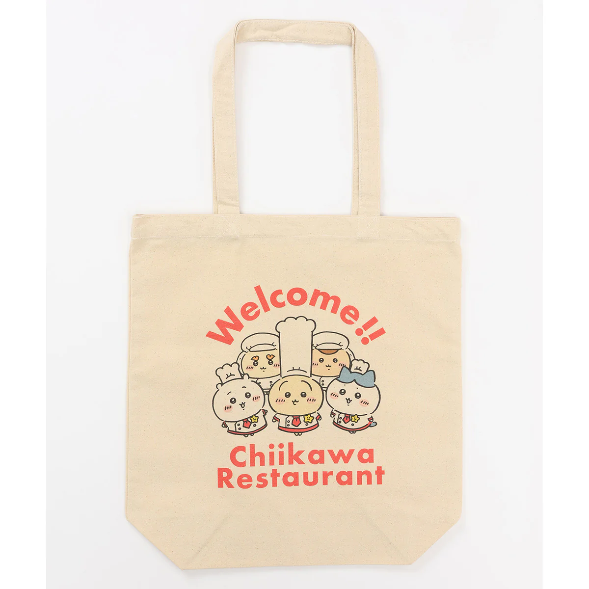 ちいかわ ちいかわレストラン トートバッグ Welcome ナチュラル - Image 3